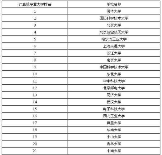 全国计算机专业大学排名（武汉计算机类大学排名？）