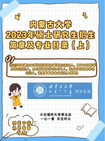内蒙古大学研究生招生简章2022 内蒙古大学研究生2023年开学时间？