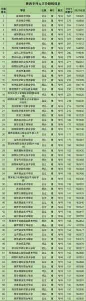 陕西专科学校排名榜（陕西护理学校排名？）
