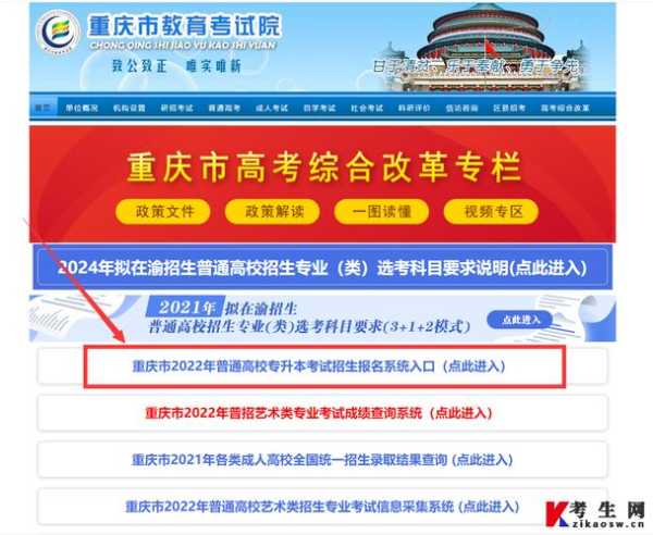 重庆教育考试网官网（重庆教育考试网官网报名入口）