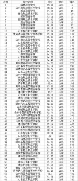 山东最差的公办专科学校（山东省最差的专科排名榜）