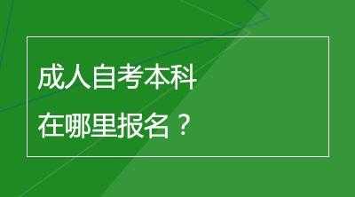 成人自考（成人自考怎么报名入学）